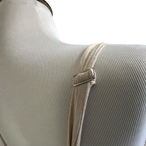 SEASPICE Resortwear Samantha Maxi Dress Sz Small Beige 100% Peruvian Cotton Boho - Picture 7 of 11